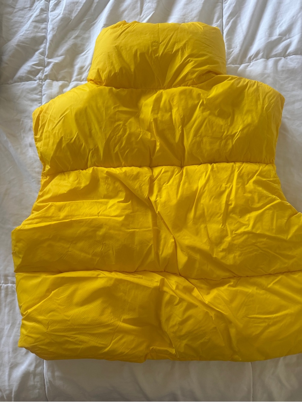 Yellow Puffer Vest - Lightweight Warmth - Picture 4 of 5